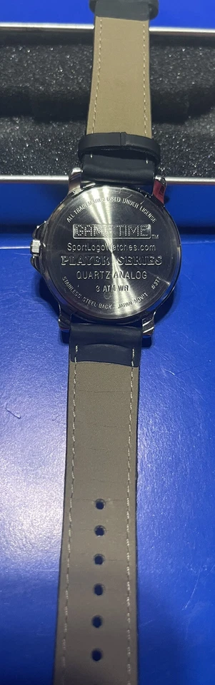 Arizona Diamondbacks GameTime MLB Mens WATCH Stainless Black Leather NIB Vintage - Image 3 of 4