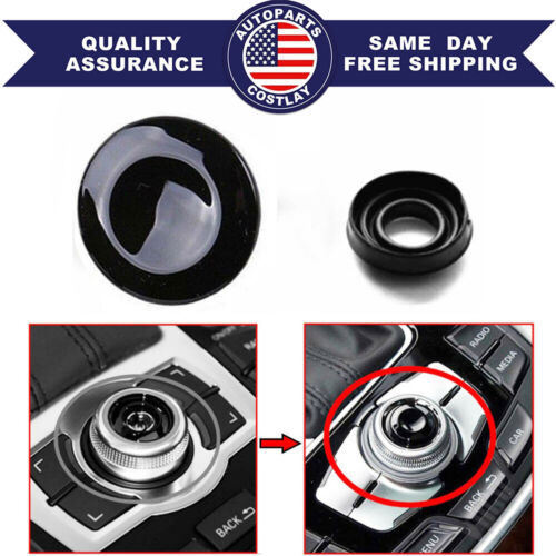 Joystick Center Console Button Cover MMI Knob for Audi A4 A5 A6 S4 Q5 Q7 - Picture 1 of 6