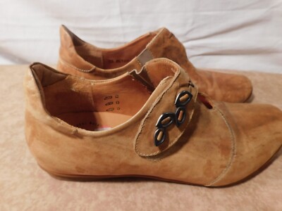 ''THINK!'' Damen Lederschuhe Halbschuhe gr.39.Hellbraun.Natur Latex.