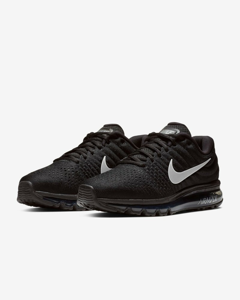 Nike Air Max 2017 Running Shoes Black / White Sz 8.5 849559 001