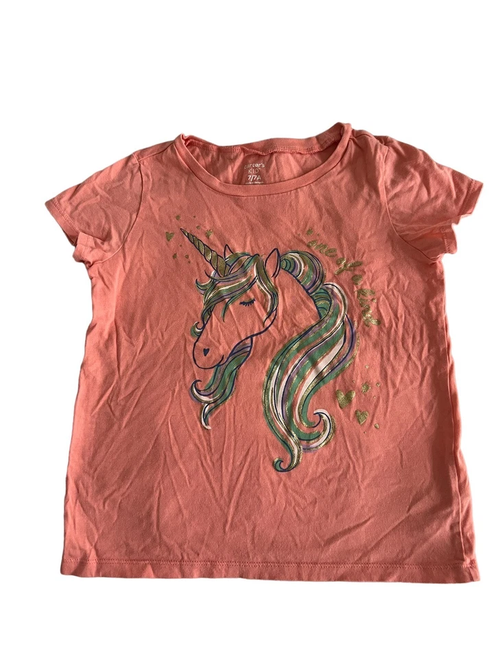 Lote de leggings, camisetas y sudadera con capucha Avia para niñas unicornio talla mediana 7/8 (4 piezas) Foto 2 de 4