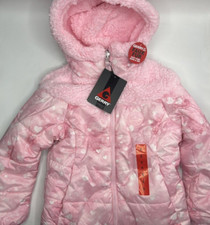 Girls Size 6 Gerry Hooded Jacket Reversible Enhanced Water  Wind Resistance
