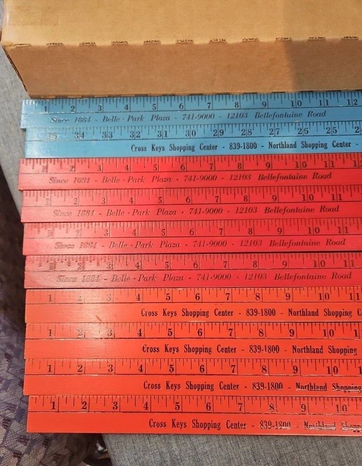 Lote de 10 palos de madera de madera cartel publicitario color arte artesanía pasatiempo Foto 2 de 4