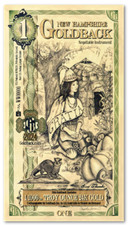 New Hampshire 1 Goldbacks Gold Polymer Notes 1/1000th Troy Oz 24KT Goldback Unc