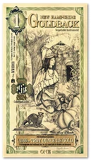 New Hampshire 1 Goldbacks Gold Polymer Notes 1/1000th Troy Oz 24KT Goldback Unc