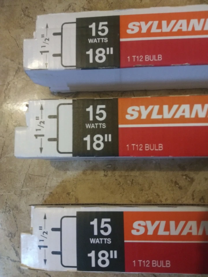 Sylvania 15w T12 Premium Soft White 3000K 3 Pack Fluorescent 1 1/2 size - Image 3 of 4