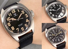 Tandorio NEW 40mm Curved Dome Fit NH35 PT5000 movement Sapphire 20ATM Men Watch