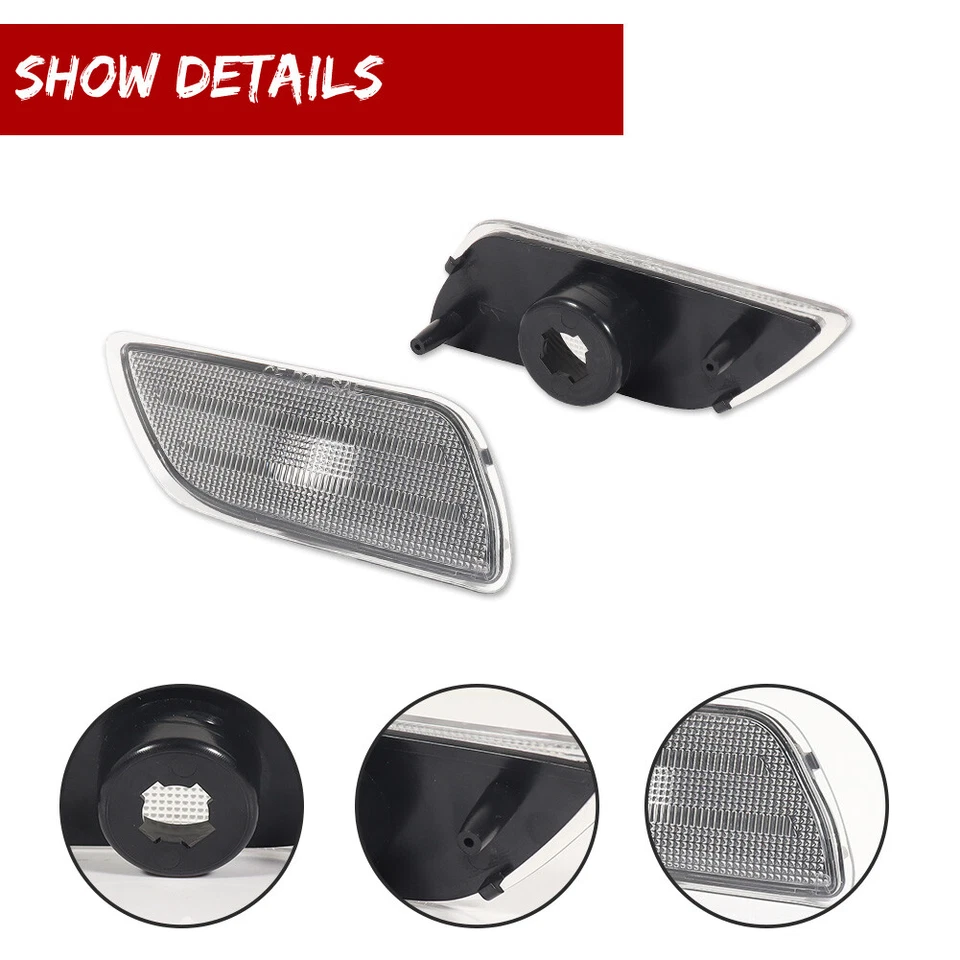 Luces de señalización delanteras izquierda y derecha carcasas de lentes transparentes para Ford Focus 2000-04 Foto 3 de 4