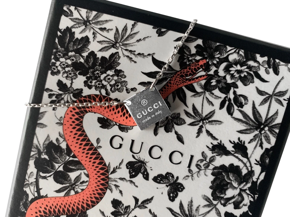 Gucci trademark shop square necklace