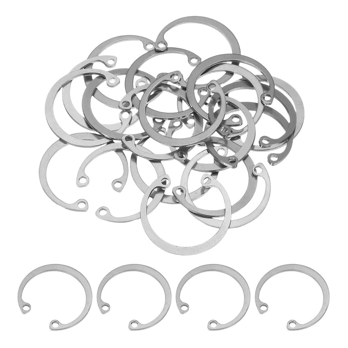 External Retaining Ring Uxcell 20mm External Circlips / C-Clips – 65Mn ...