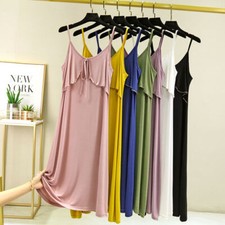 Womens Modal Cotton Nightshirt Sleep Shirt Tee Pajama Top Dress T-Shirt Nightgow