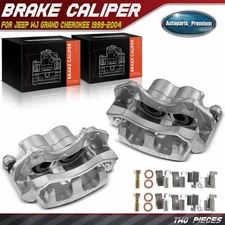 2x Front Left & Right Brake Calipers w/ Bracket for Jeep WJ Grand Cherokee 99-04