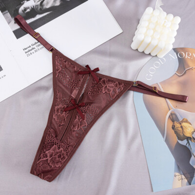 5 Pack Lot Sexy Women Lace See Through Panties Thong G string Lingerie Underwear