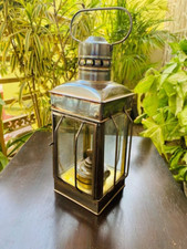 Brass Anchor Oil Lantern 10" Nautical Ship Lamp Maritime Boat Hanging Decor