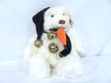 Dakin Applause Special Ed. Christmas Bear w/ Snowman Nose, Jingle Bells, Hangtag
