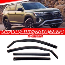 In-Channel For Volkswagen Atlas 2018-2024 Rain Guard Vent Deflector Window Visor
