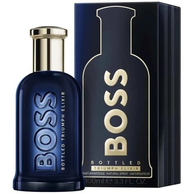 Boss Bottled Triumph Elixir by Hugo Boss for Men Parfum Intense Spray 3.3 oz