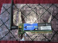 Linksys Wireless-G 2.4GHz 802.11g PCI Adapter Card WMP54G With Antenna