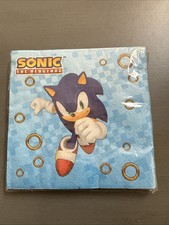 Sonic the Hedgehog Lunch Napkins Birthday Party Tableware 16 Per Package NEW
