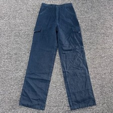 Vintage Outlooks Y2K Cargo Khaki Pants Womens - Sz 28' Waist Black