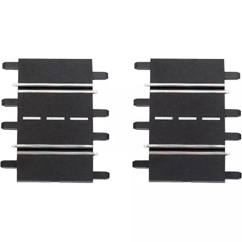 Carrera 20611 1/3 straight rails en plastique rigide pour conductivité stable