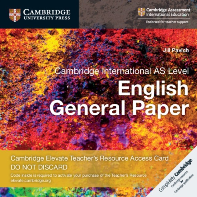 Cambridge International AS Level English General Paper Digital Teacher's