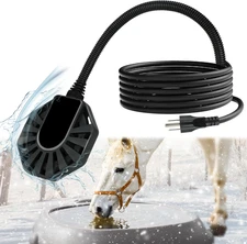 500W Horse Water Heater Aluminum Cast, Thermostatic Control Farm De-Icer, Utilit