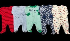 Baby Boy 3 Months 3-6 Months Carter's Footed Sleeper Pajama Clothes Lot Bundle