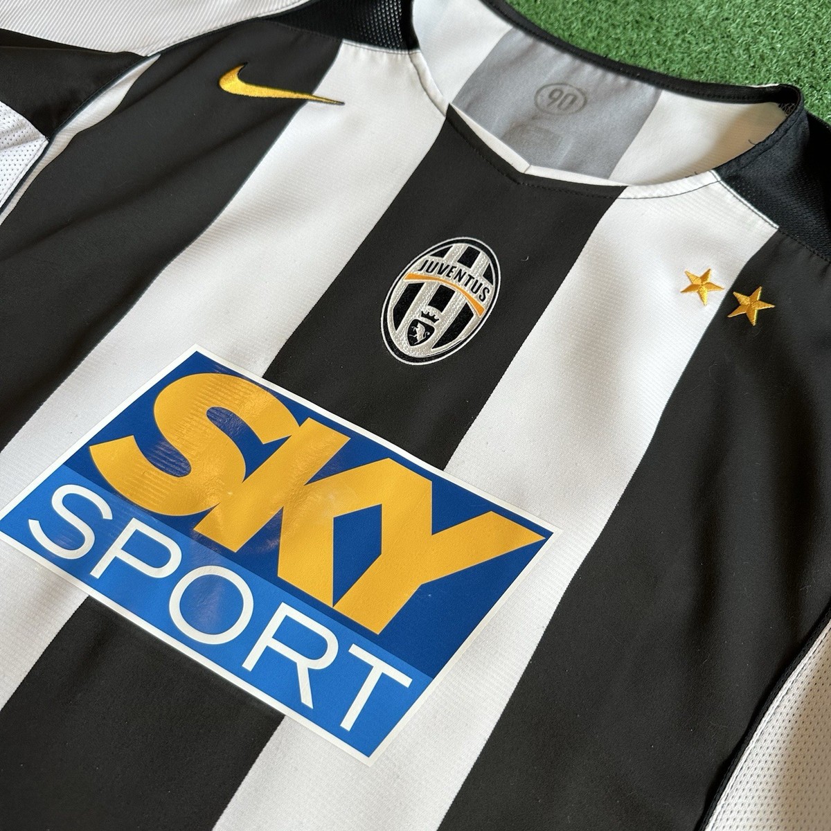 Vintage Nike Juventus FC #10 Del Peiro 2004/05 Home Football Kit