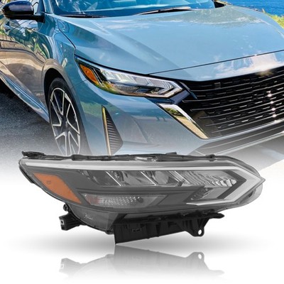 2024-2025 Sentra SR LED Headlight Assembly Right Side Black Clear RH