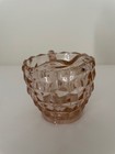 VINTAGE PINK DEPRESSION CREAMER - CUBIST PATTERN - JEANNETTE GLASS COMPANY — photo 2