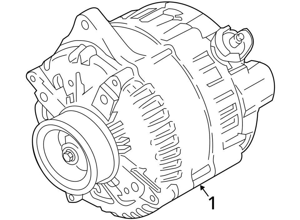 Alternator With Livery Package 200 Amp Fits 17-20 LINCOLN CONTINENTAL 2721546 - Image 4 of 4