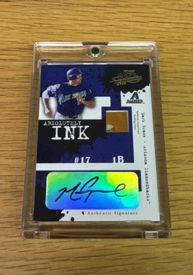 2005 Absolute Absolutely Ink Mark Grace Diamondbacks Glove Patch Auto Sp 81/150