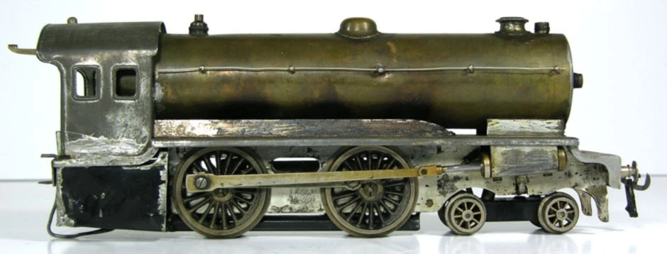 MOTOR LOCOMOTORA TREN DE VAPOR VIVO DÉCADA DE 1910 CALIBRE 1 BING PARA BASSETT-LOWKE Foto 4 de 4