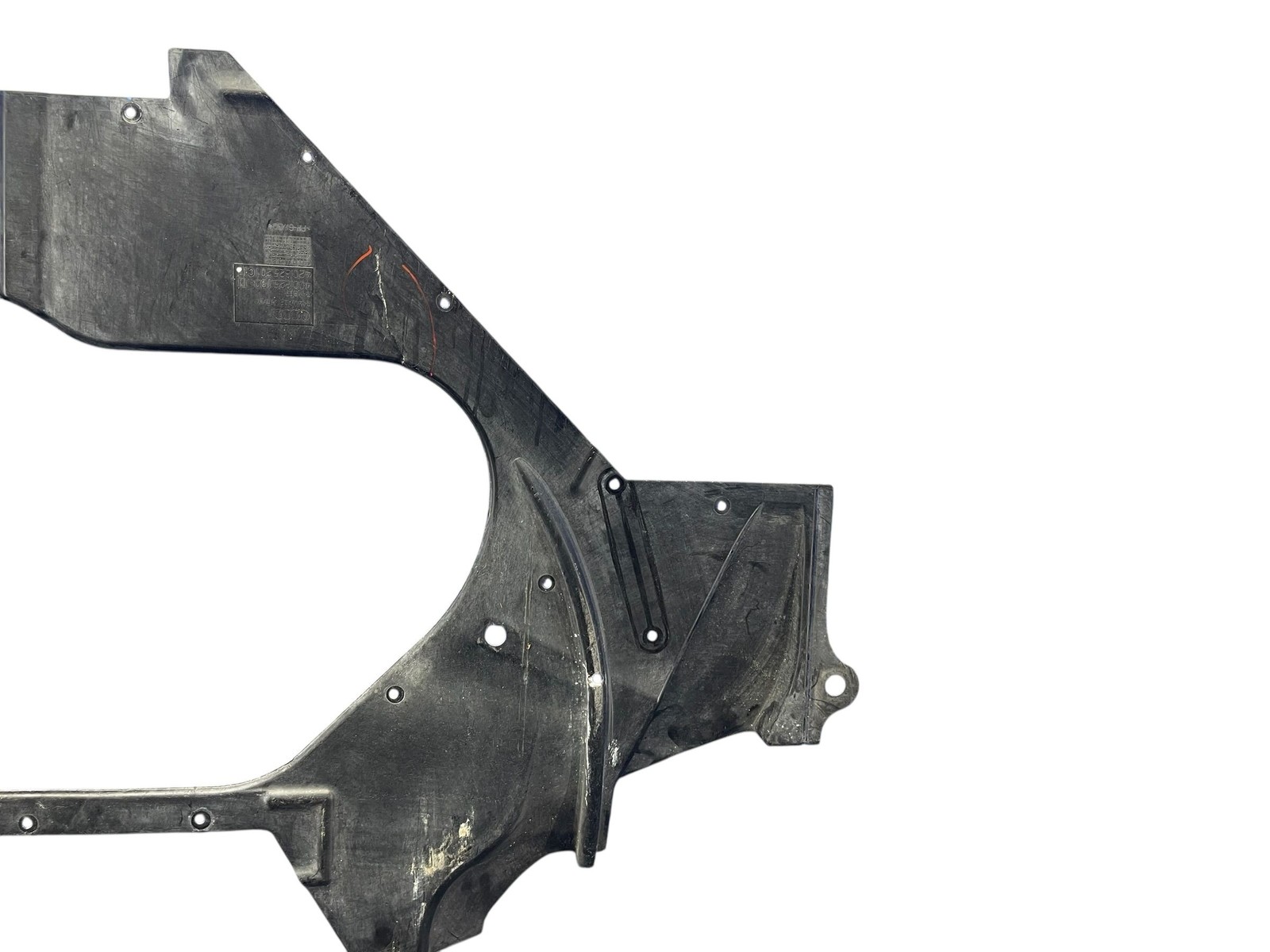 2008-2015 AUDI R8 UNDERBODY FLOOR PAN SPLASH SHIELD TRIM PANEL *TEAR*