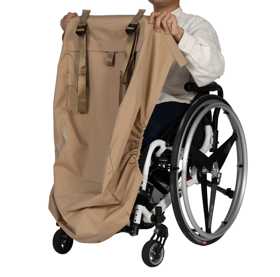 "Carewill Wheelchair Rainwear Set" Waterproof Windproof Separate Top & Pants - Image 3 of 4