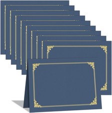 10 Pack Certificate Holders, Navy Blue Diploma Holders, Document Award Covers
