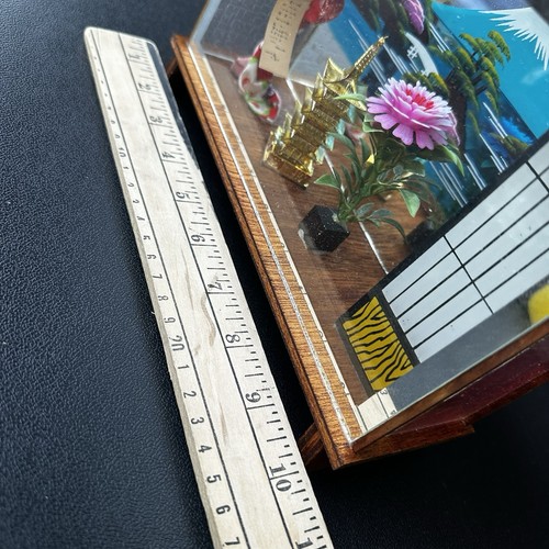 Vintage Japanese Light Box Lamp Geisha 10x7” Nightlight Diorama - Picture 11 of 13
