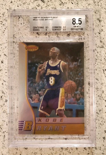 1996-97 Bowman 's Best Kobe Bryant Rookie RC #R23 Lakers BGS 8.5