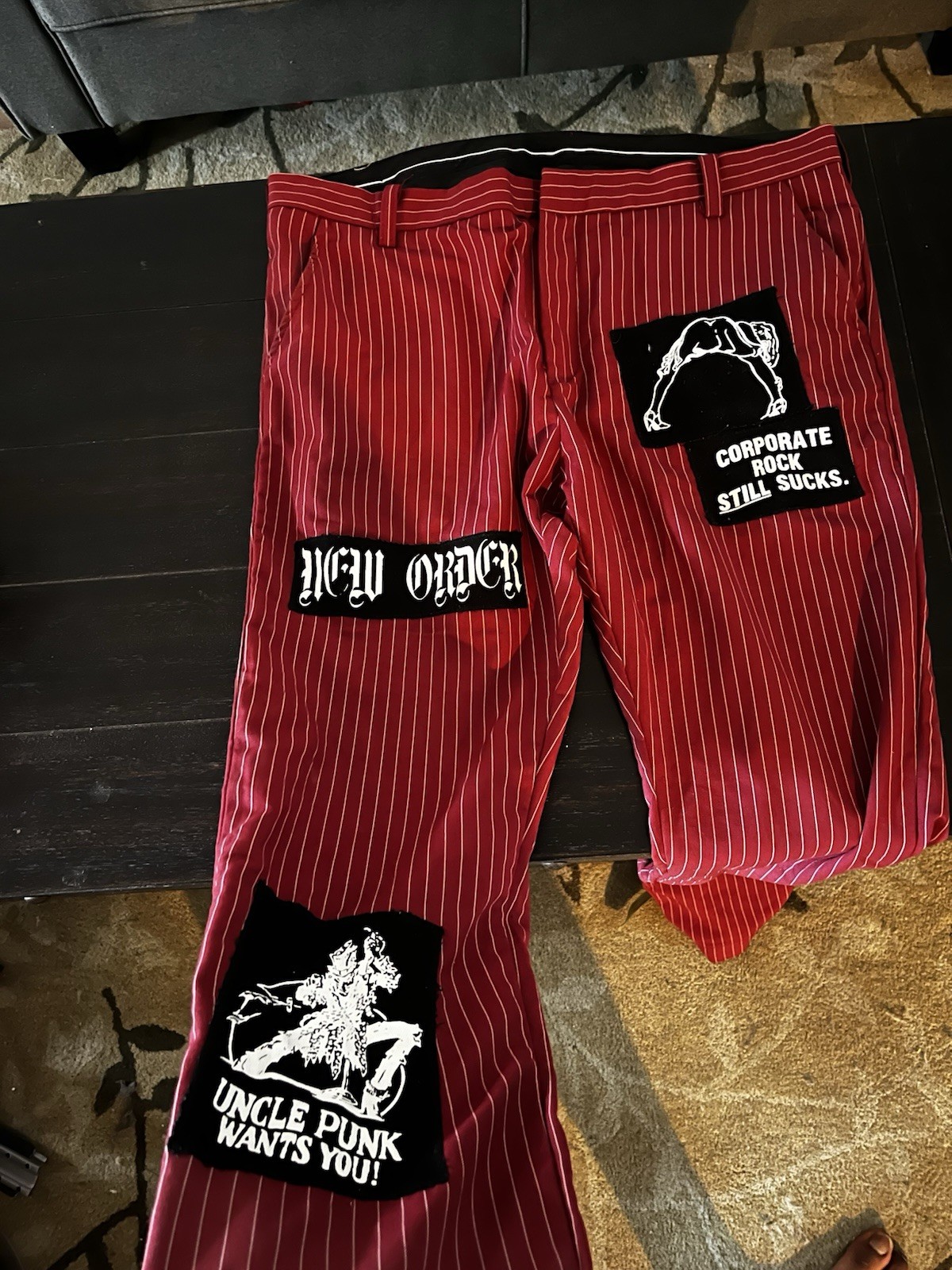 MNML Patchwork Pants - image 1