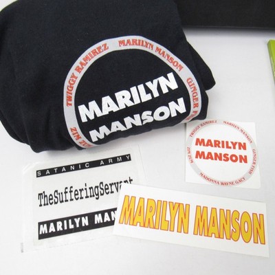 Marilyn Manson Coffin Box Set With Shirt / Book / Stickers / 3 CDs