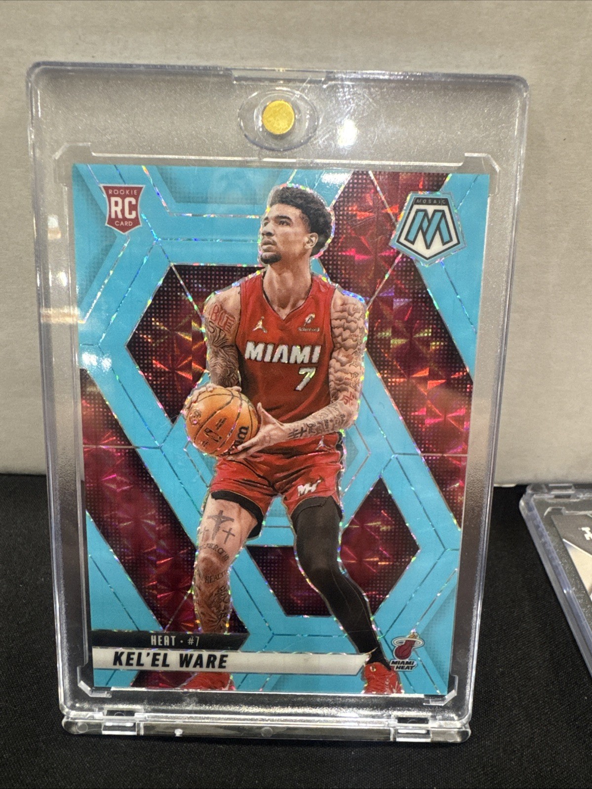 2024-25 Panini Mosaic Basketball Kel'el Ware #232 Blue Fluorescent /75 RC