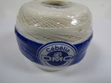 DMC 167G -BLANC Cebelia Crochet Cotton Size 20-White