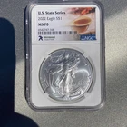 U.S. Mint 2022 American Eagle 1 oz Silver MS 70 NGC Vermont State Series