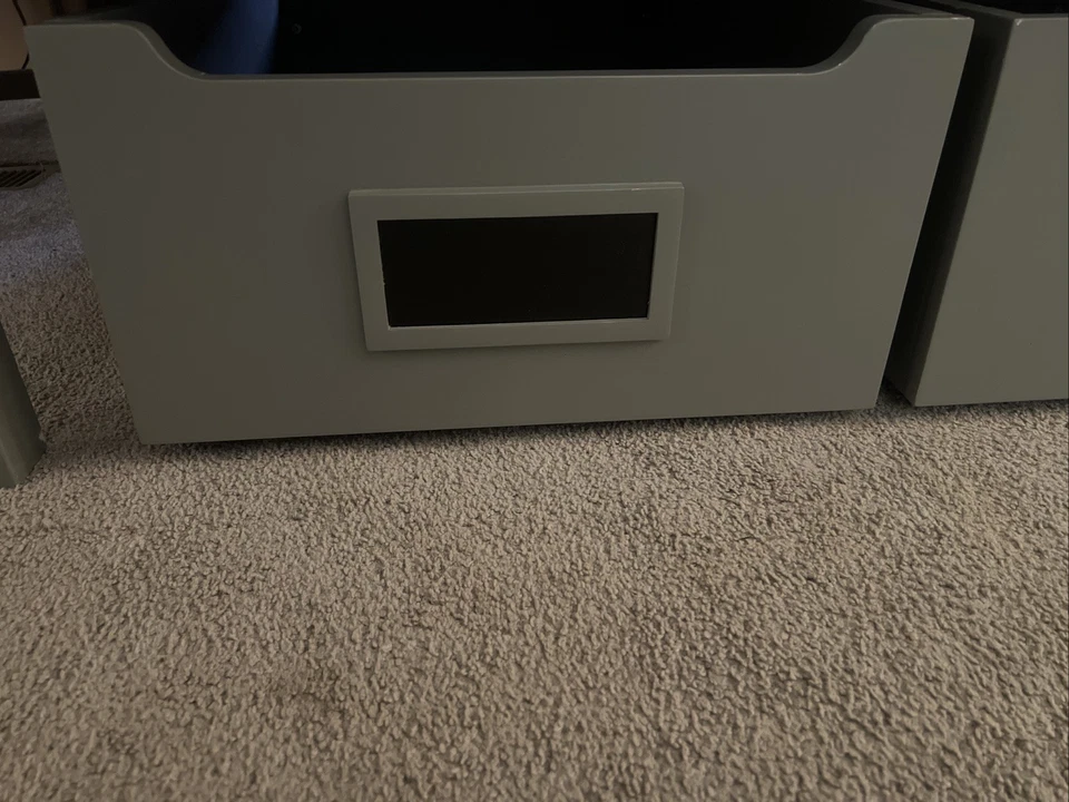 "Mesa de actividades Pottery Barn para niños con 2 cajones enrollables gris 32"" X 48"" X 16""" Foto 4 de 4