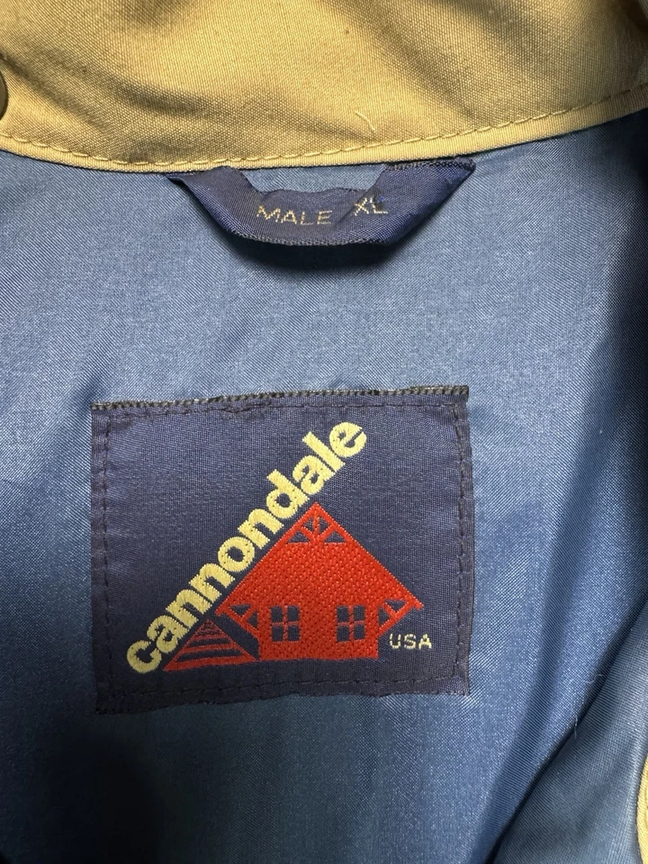 Chaqueta de trabajo vintage Cannondale EE. UU. bronceada aislada para hombre XL hecha en EE. UU. Foto 3 de 4