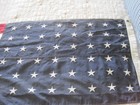 Old  LARGE 48 Stars USA Red White Blue Flag Unusual White Sewn on Stars American — photo 6