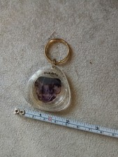 Rare Blue John Specimen Keyring Castleton Derbyshire Collectable