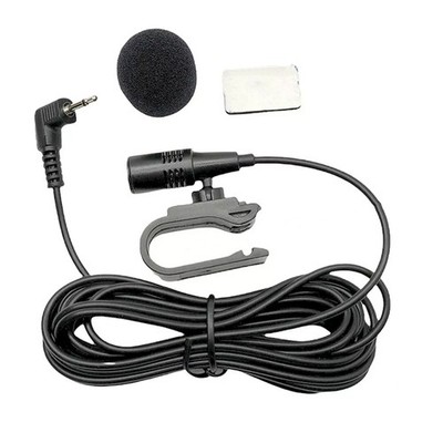 2.5mm Car Microphone for Pioneer Stereo Systems with 3M Cable and Accessories