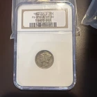 1942/41 D Mercury Dime NGC VF 30 FS-010.8 Rare Key Date Graded Error 032603